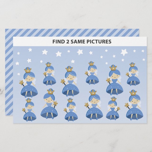 Kids Find 2 Same Pictures Tooth Fairy Small Gift (Front/Back)