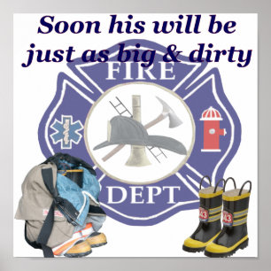 Kids Fire Dept Poster