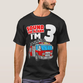 Kids Fire Truck 3 Year Old Firefighter 3rd T-Shirt
