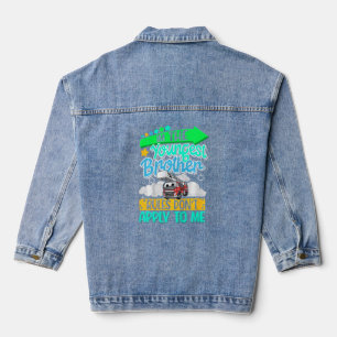 Kids Fire Truck I Little Brother I Firefighter I F Denim Jacket