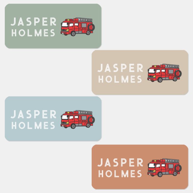 Kids Fire Truck Name Clothing (Group)