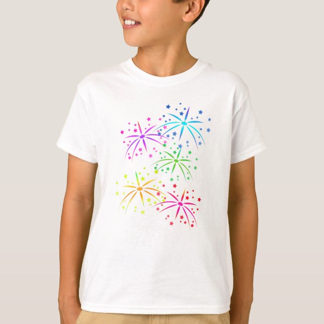 Kids Fireworks T-Shirt (Front)