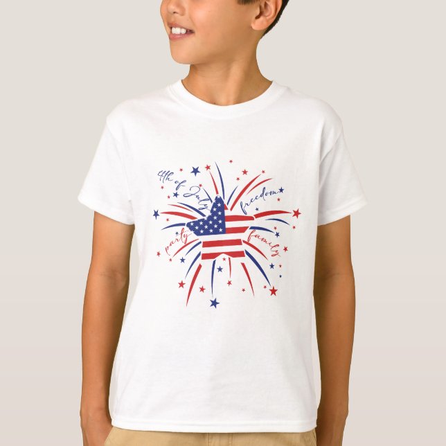 Kids Fireworks T-Shirt (Front)