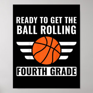 Kids First Day Of 4th Grade Boys Fourth Grade Bysk Poster