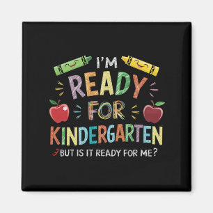 Kids First Day Of Kindergarten Fun Back To Schoo Magnet