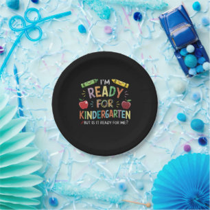 Kids First Day Of Kindergarten Fun Back To Schoo Paper Plate