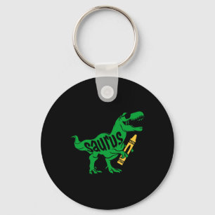 Kids First Day of Pre K Saurus Trex Girls Boys Kin Key Ring