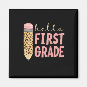 Kids First Day Of School Girls Back To School Hell Magnet