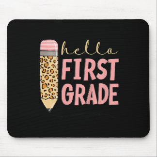 Kids First Day Of School Girls Ck To School Hello  Mouse Pad