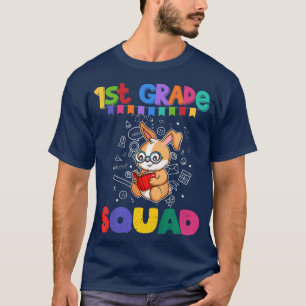 Kids First Grade Squad Funny Rabbit Bunny Elementa T-Shirt