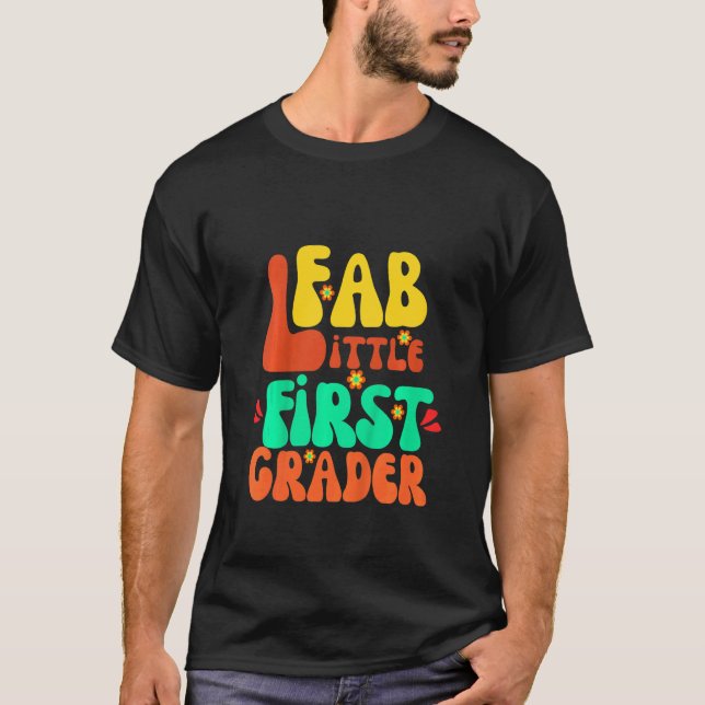 Kids First Grader First Day Of School Retro T-Shirt (Front)