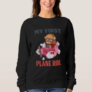 Kids First Time Flying My First Aeroplane Ride Bo Sweatshirt