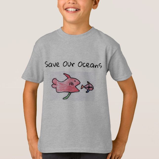 kids fish t-shirt (Front)