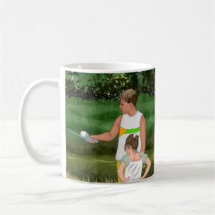 Kids Fishing at the Local Pond Coffee Mug