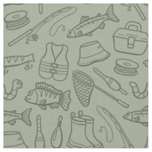 Kids Fishing Gear Fish Angler Hiking Camping Green Fabric