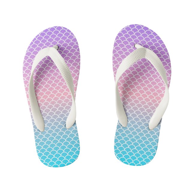 Kids Flip Flops-Mermaid Kid's Thongs (Footbed)