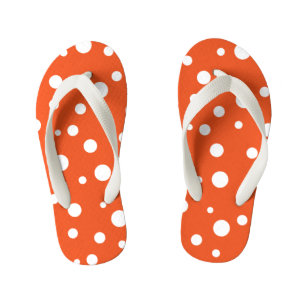 Kids Flip Flops-Polka Dots Kid's Thongs