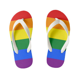 Kids Flip Flops - Pride Flag Colors