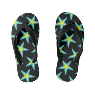 Kids Flip Flops-Starfish Kid's Thongs