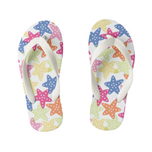Kids Flip Flops-Starfish Kid's Thongs
