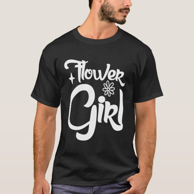 Kids Flower Girl Matching Cute For Bachelorette Pa T-Shirt (Front)