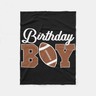 Kids Football Birthday Boy Birthday Party Boys Tod Fleece Blanket