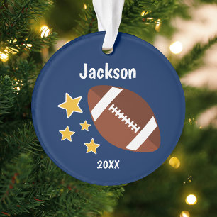 Kids Football Stars Personalised Ornament
