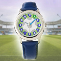 Kid's Football Watch with Blue Shirts