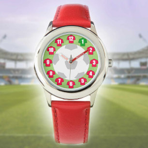 Kid's Football Watch - with Red Shirts