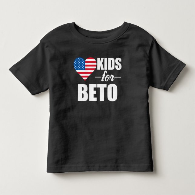 Kids for Beto O'Rourke Texas Governor 2022 Toddler T-Shirt (Front)