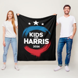 Kids For Harris President Kids Love Kamala Harris Fleece Blanket