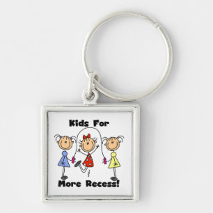 Kids For More Recess Key Ring