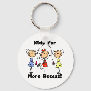 Kids For More Recess Key Ring
