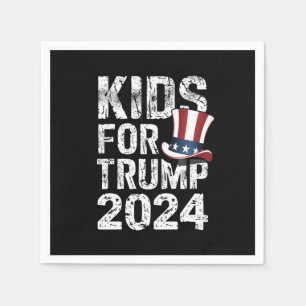 Kids For Trump USA Election 2024 Napkin