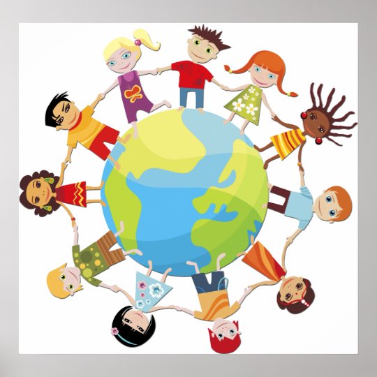 Kids for world peace poster | Zazzle.com.au