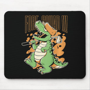 Kids Fore Squad T-rex Dinosaur Golf Player Graphic Mouse Pad