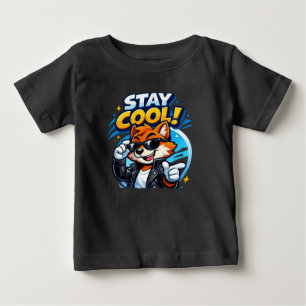 Kids Fox Graphic T-Shirt – Cute Animal Print Cotto