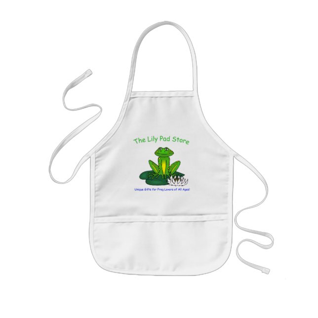 Kid's Frog on a Lily Pad Apron (Front)