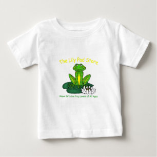 Kid's Frog on a Lily Pad White T-Shirt