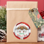 Kids From Santa Claus Black Christmas Gift Tags<br><div class="desc">all text boxes are both modifiable using zazzles simple personalisation tool.</div>