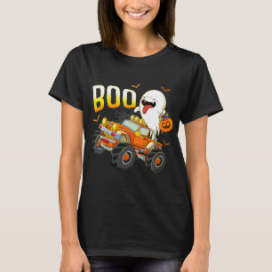 Kids Fun Boo Riding Monster Truck Halloween Costum T-Shirt