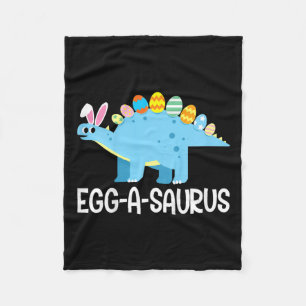 Kids Fun Eggasaurus Dinosaur Easter Egg Hunt Kids Fleece Blanket