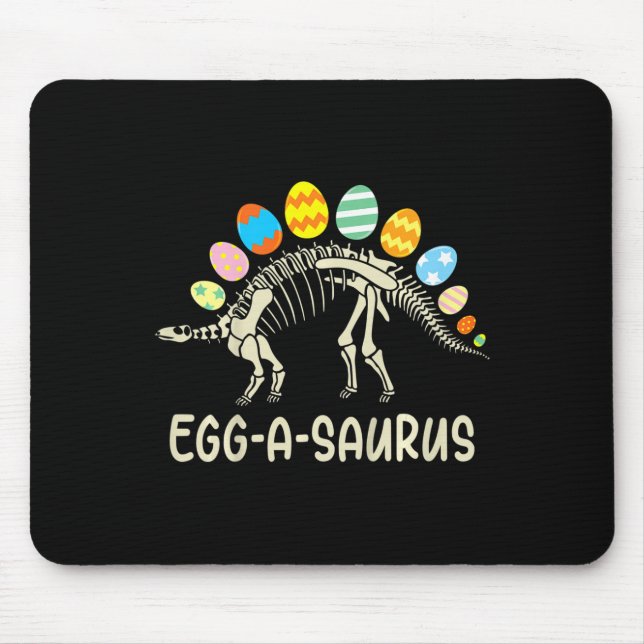 Kids Fun Eggasaurus Dinosaur Easter Egg Hunt Kids  Mouse Pad (Front)
