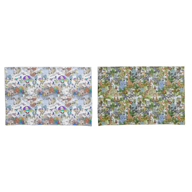 Kids Fun Pillowcase Pair (Front-Set)