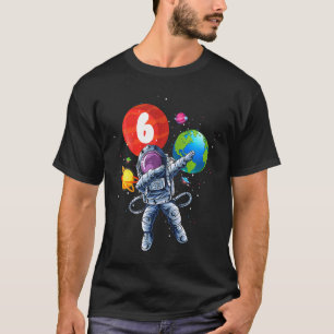 Kids Funny Astronaut Planet Balloon 6 Years Old 6t T-Shirt