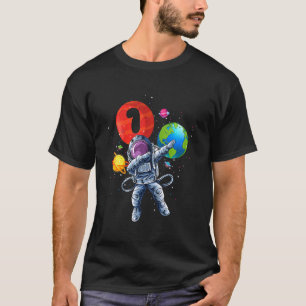 Kids Funny Astronaut Planet Balloon 7 Years Old 7t T-Shirt