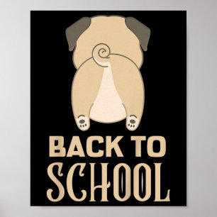 Kids Funny Back To School Outfits For Girls School Poster