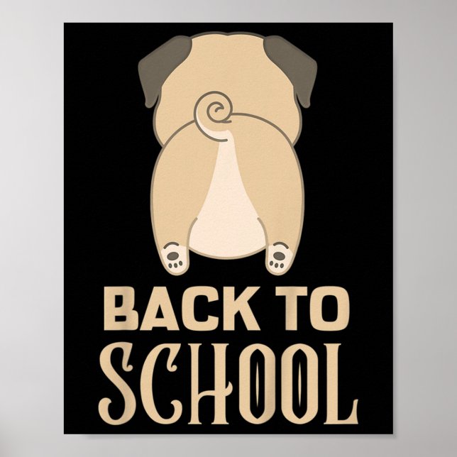 Kids Funny Back To School Outfits For Girls School Poster (Front)