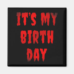 Kids Funny Birthday Horror Films Fan For Kids Magnet