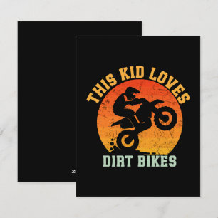 Kids Funny Dirt Bike Holiday Card